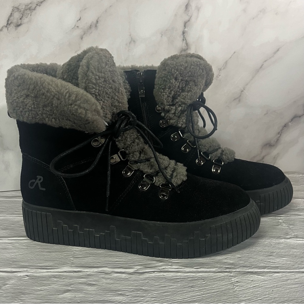 Religious Comfort Sierra Platform Suede Wool Lined Winter Boots